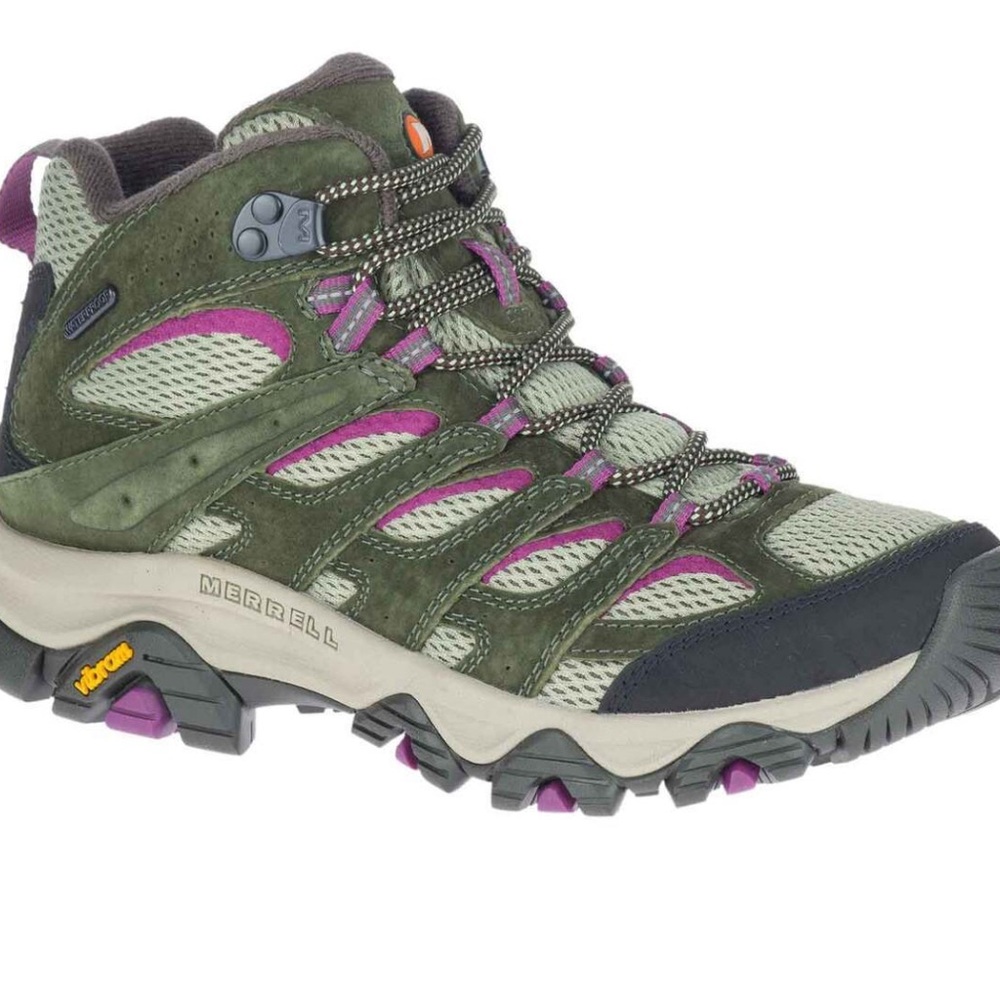 Merrell Women's Olive and Magenta Trail Shoes
